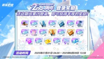 二周年限时登录活动即将开始