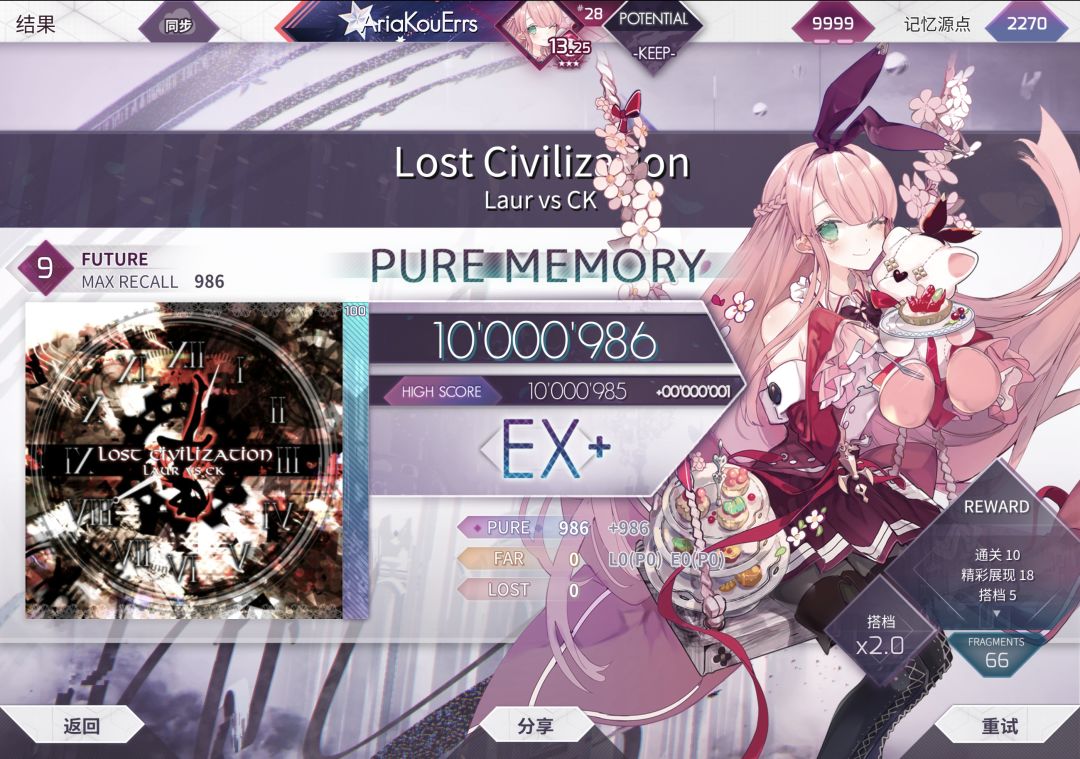 Lost Civilization Future 9 理论值 1
