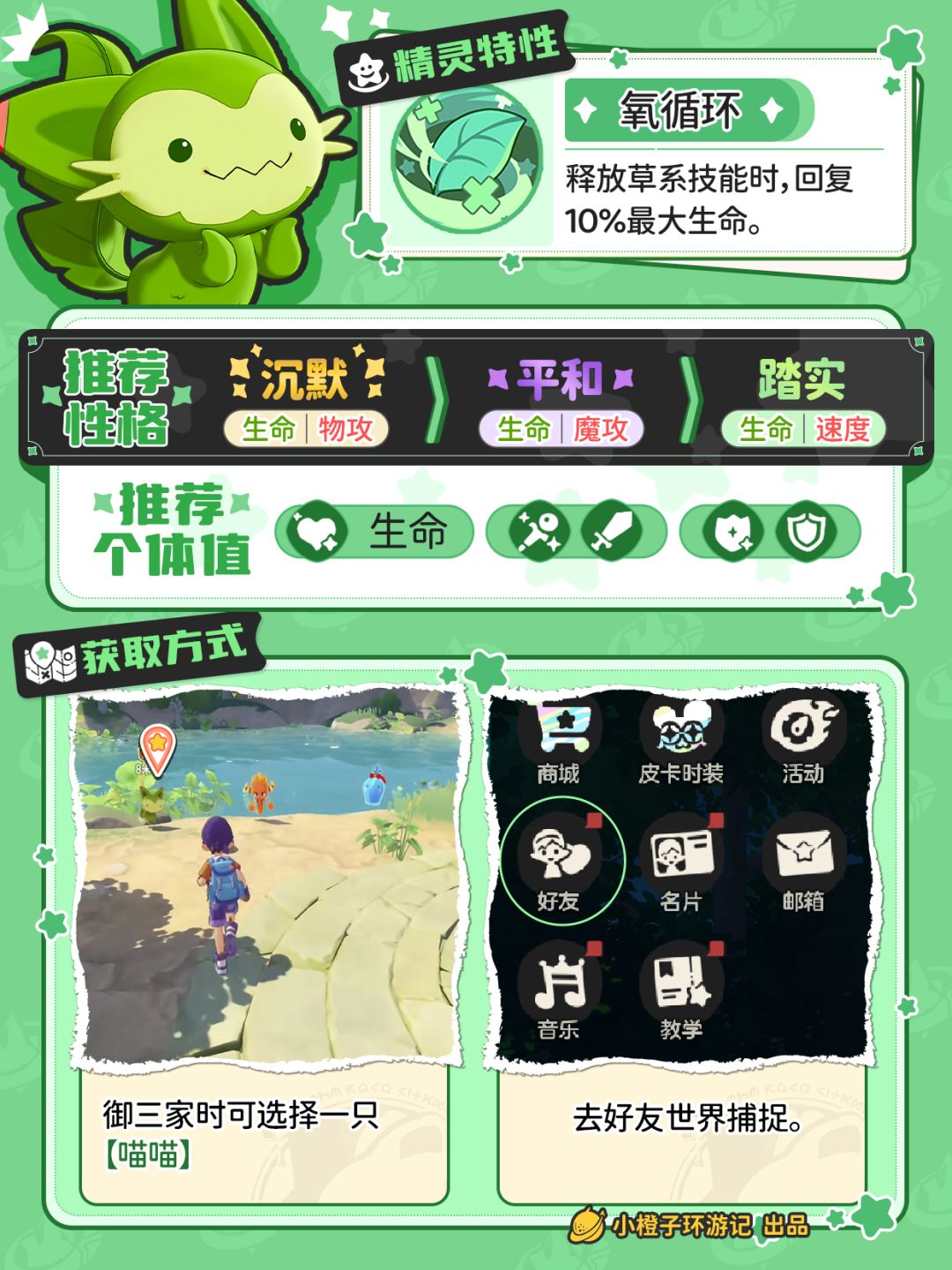 一分钟毕业喵喵,精灵养成一图流 2