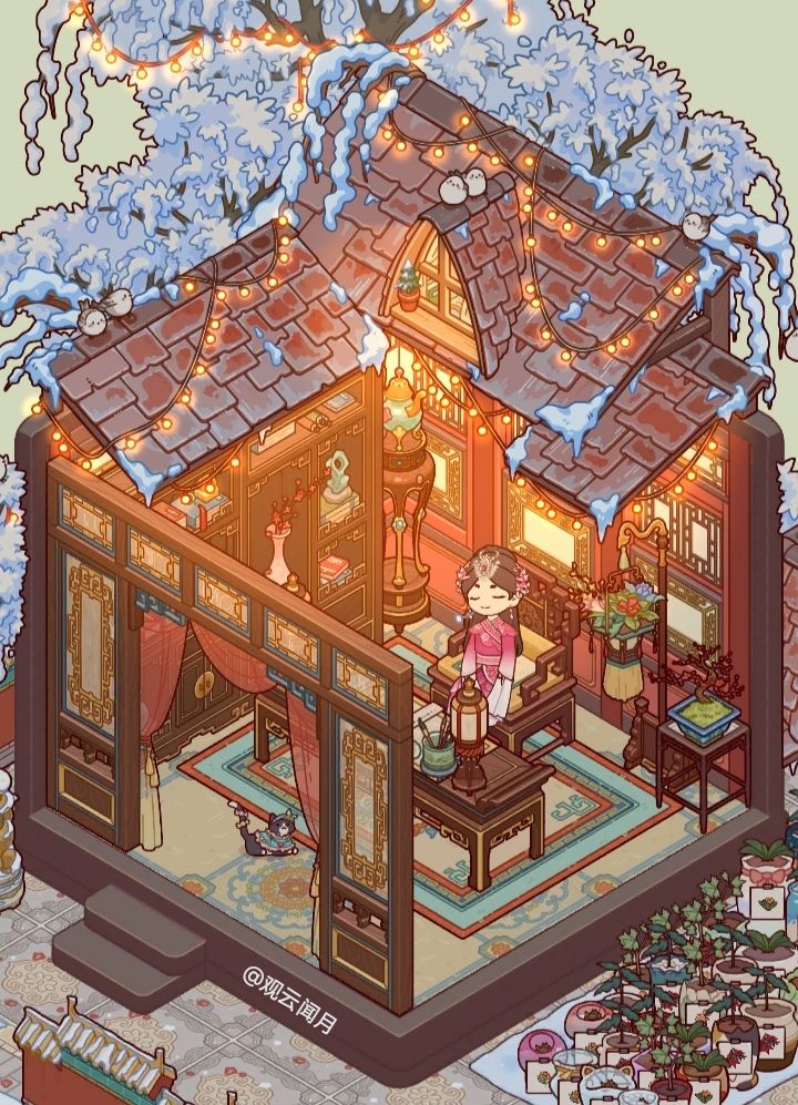 简单的古风书房 1