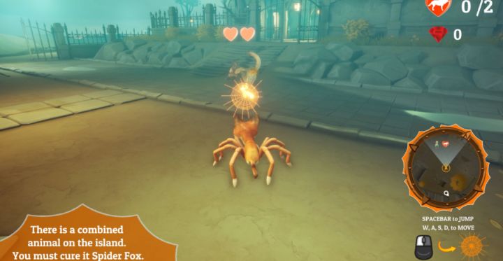 画风猎奇!Epic喜加一《Spider Fox》,蜘蛛与狐狸融合的奇特主角截图