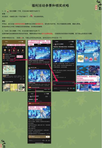 小农福利活动的参赛和领奖攻略