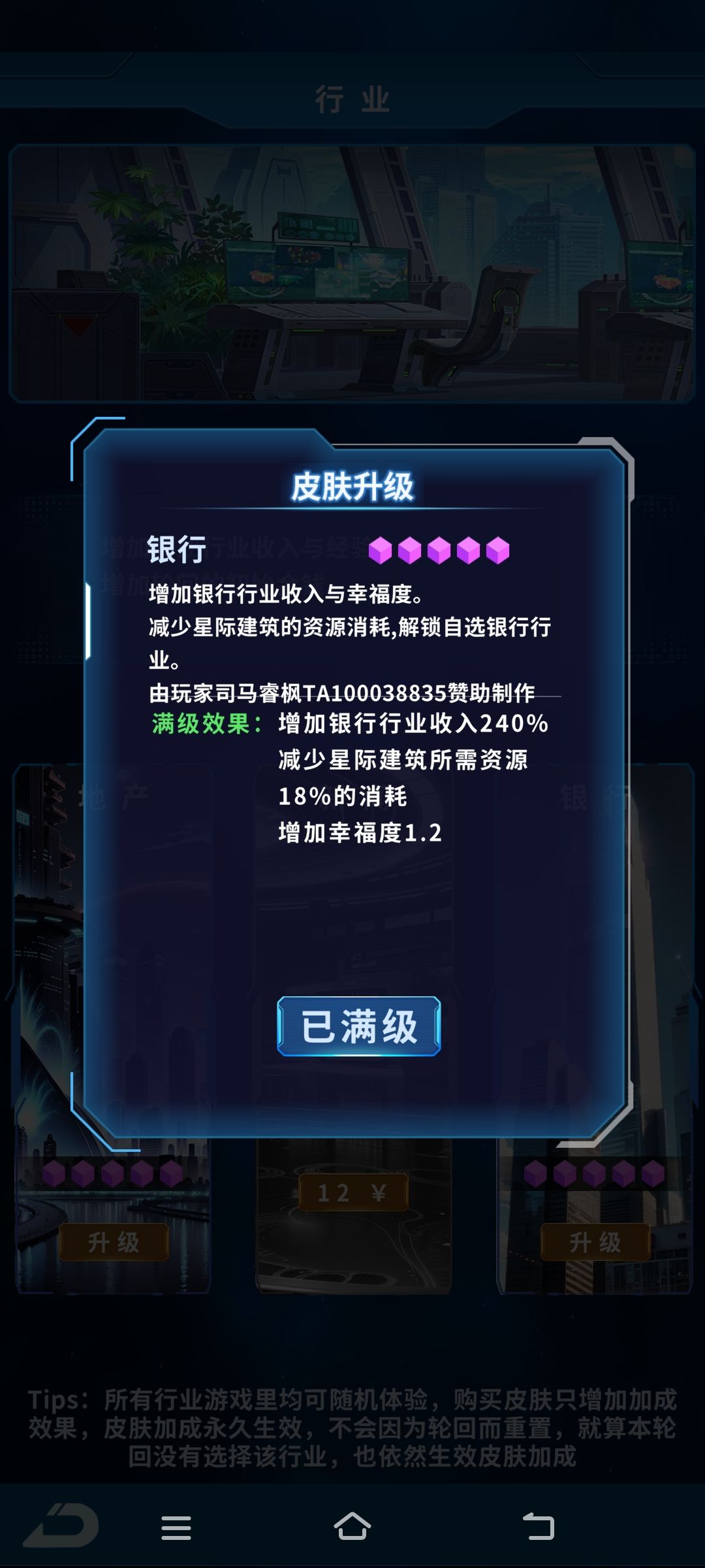 银行皮肤:一个略低于地产皮肤,高于其他皮肤的皮肤 2