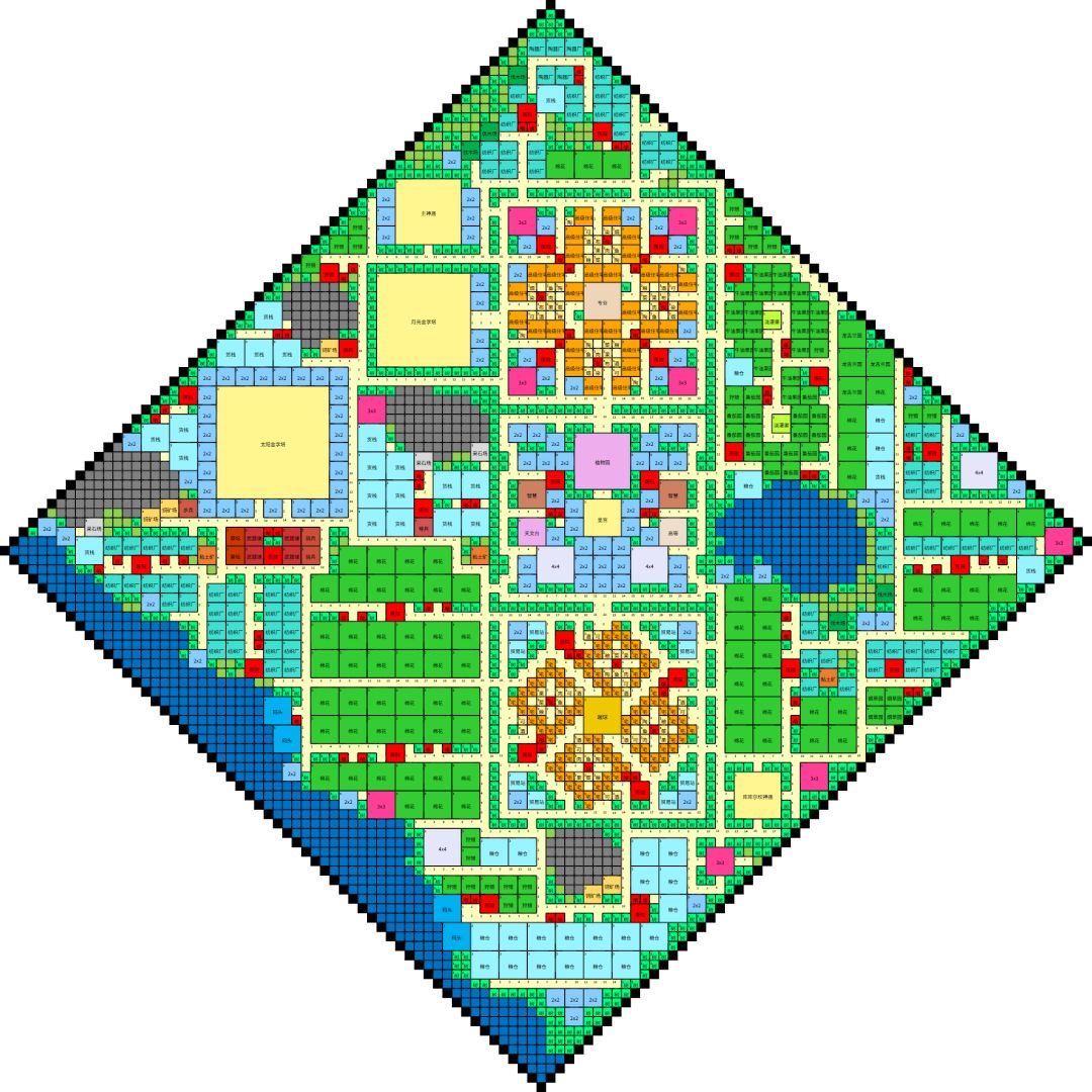 阿兹特克五木有木无bug布局图 3