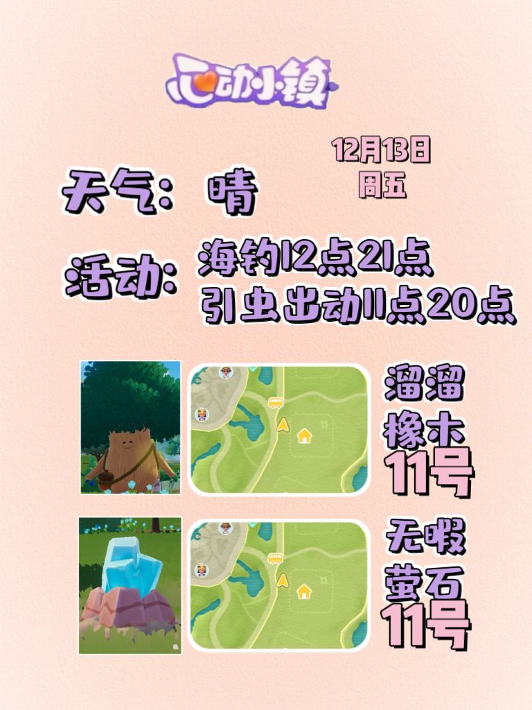 12月13日溜溜木萤石位置及活动摘要 2