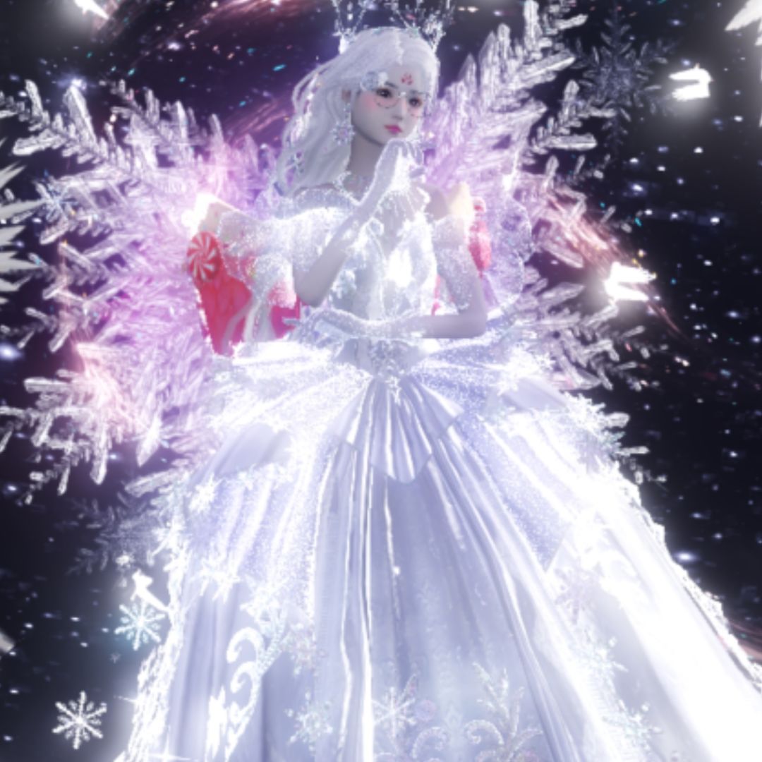 【超模集结】天冷了,就把雪花白纱穿在身上 1