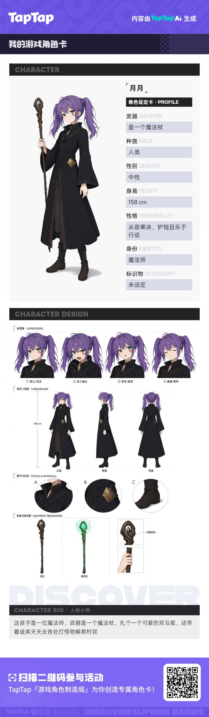月月 · 我的角色设定卡截图
