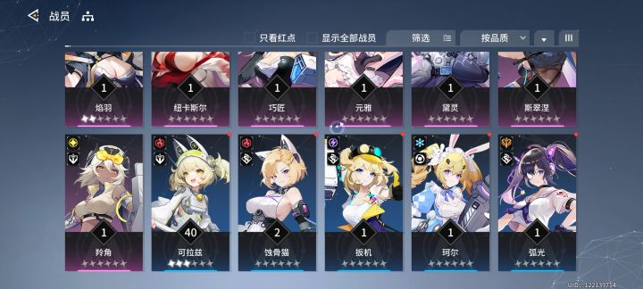 萌新求个配队和接下来我要怎么玩截图