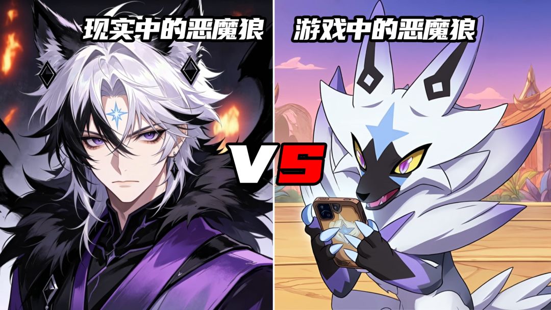 当恶魔狼刷到自己的帅气同人VS现实自己截图