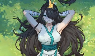 躺在草地的剑宗