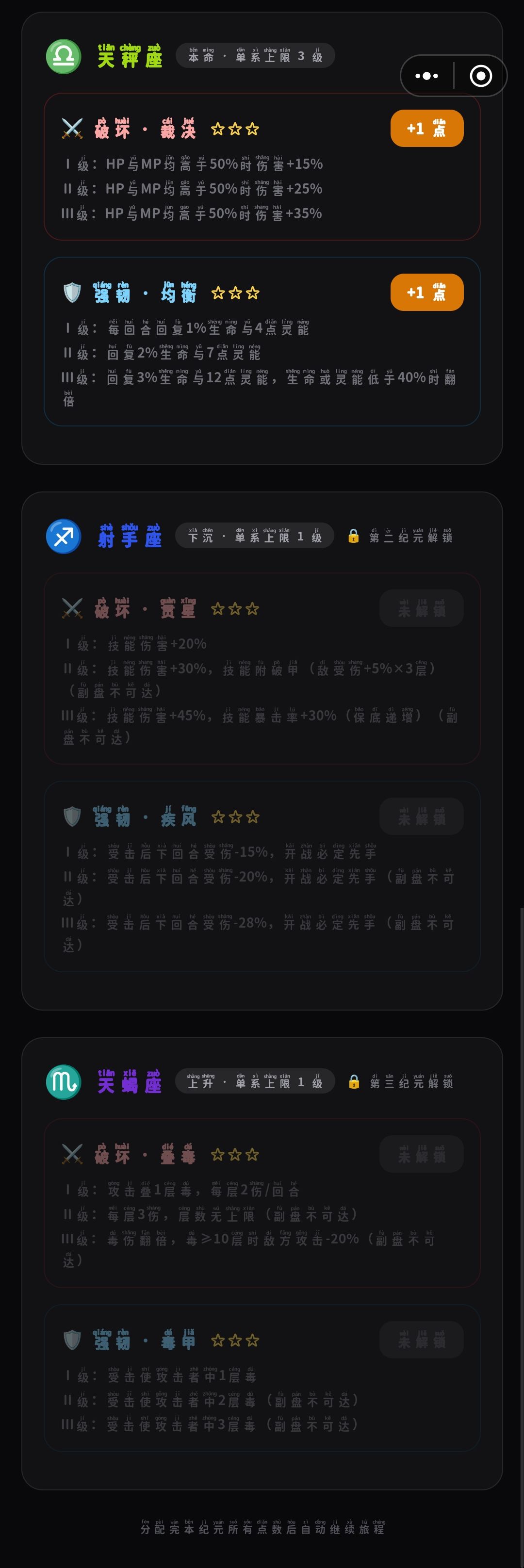 12星座技能图 2