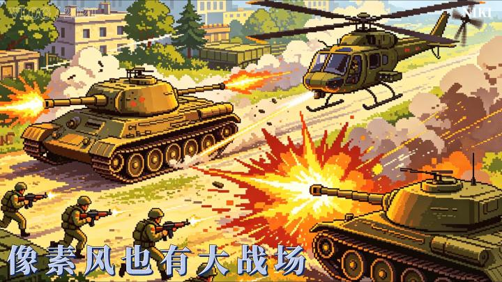 像素风战地来了!《像素枪战大战场》:手机就能玩立体大战场 FPS截图