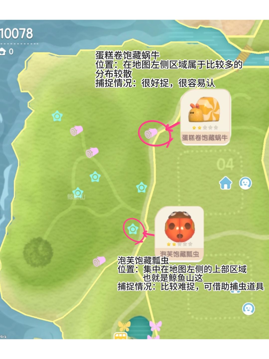 心动小镇🐛春野令六只新昆虫超全点位 3