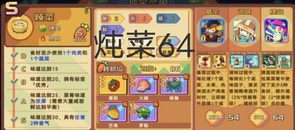 最高收益食谱! 3