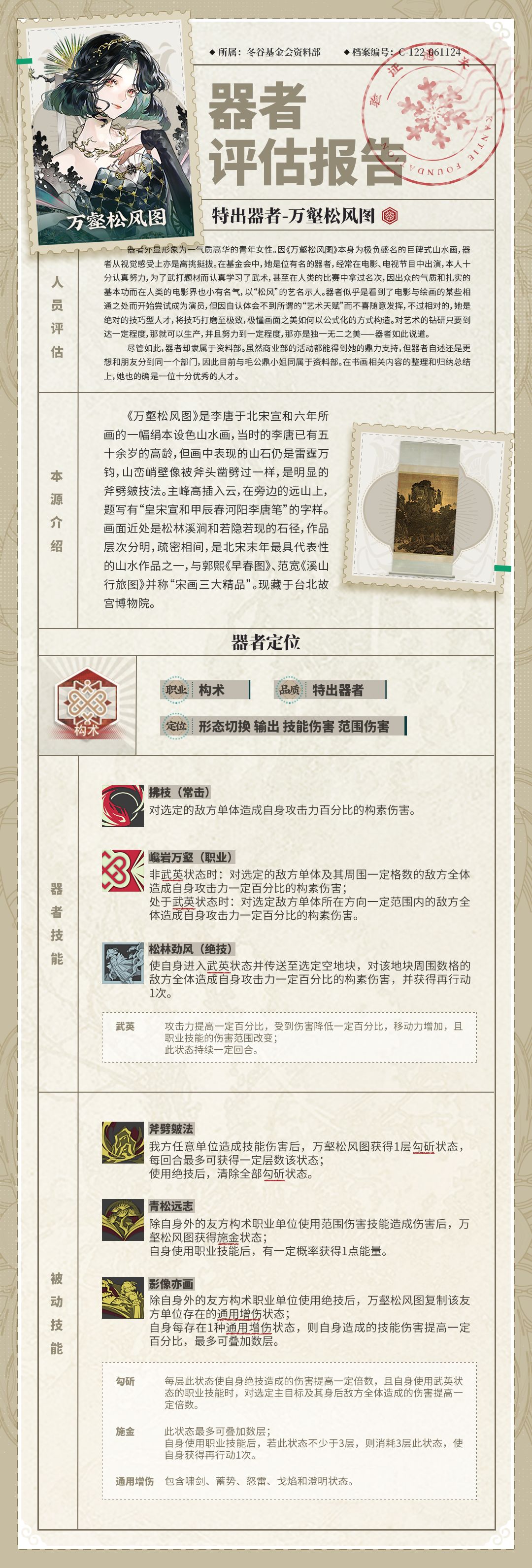 构术新大C?物华松风图爆料 2