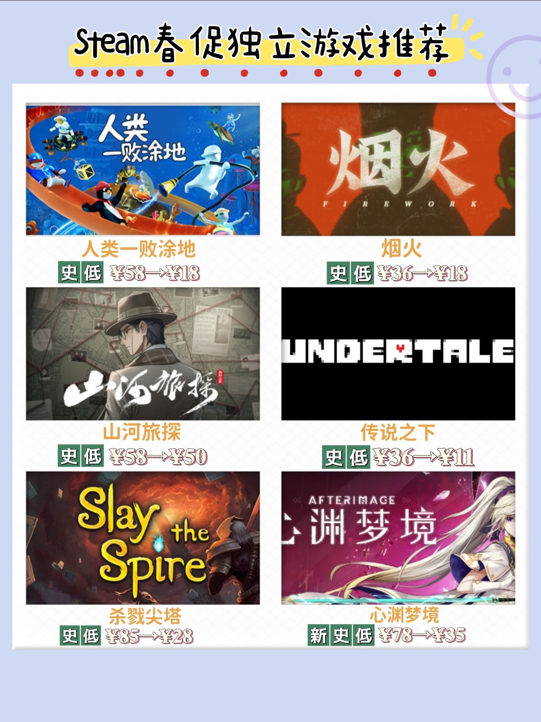 🌱Steam春促独立游戏推荐 2