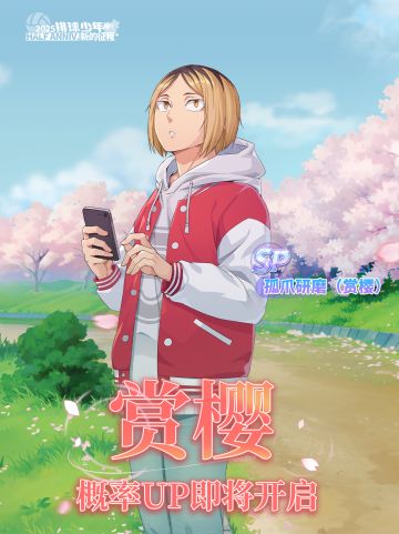 一起来赏樱吧！｜孤爪研磨（赏樱）即将上线