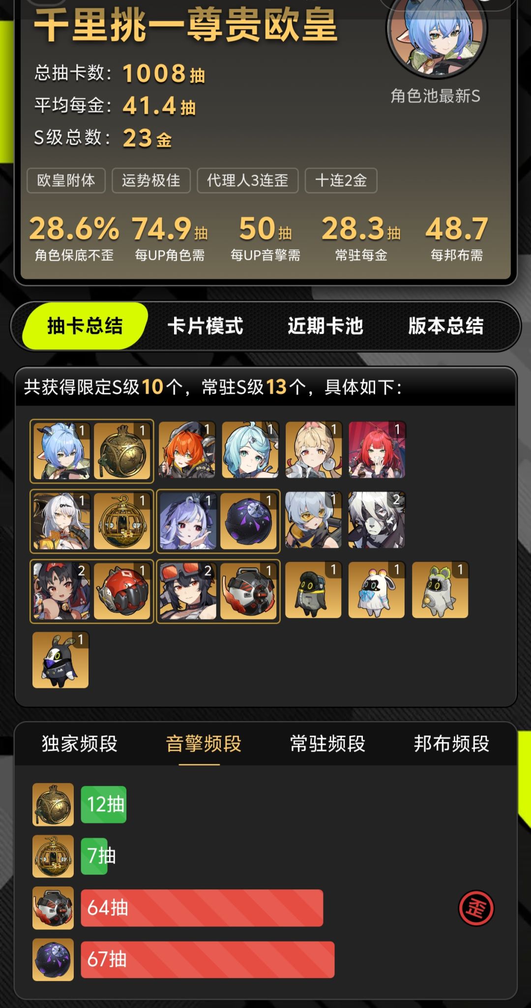 抽卡分享 2