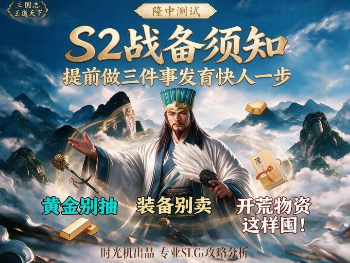 S2倒计时:黄金别抽、装备别卖、开荒物资这样囤截图