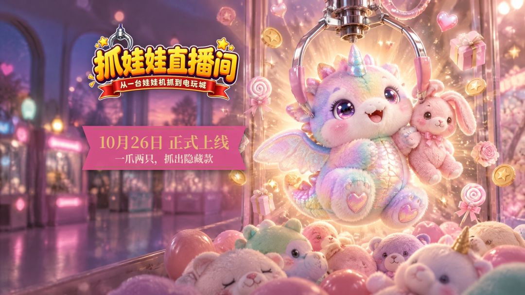 《抓娃娃直播间》今日正式上线! 1