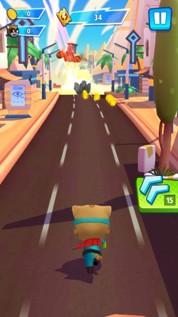 《汤姆猫英雄跑酷》英雄无畏跑酷