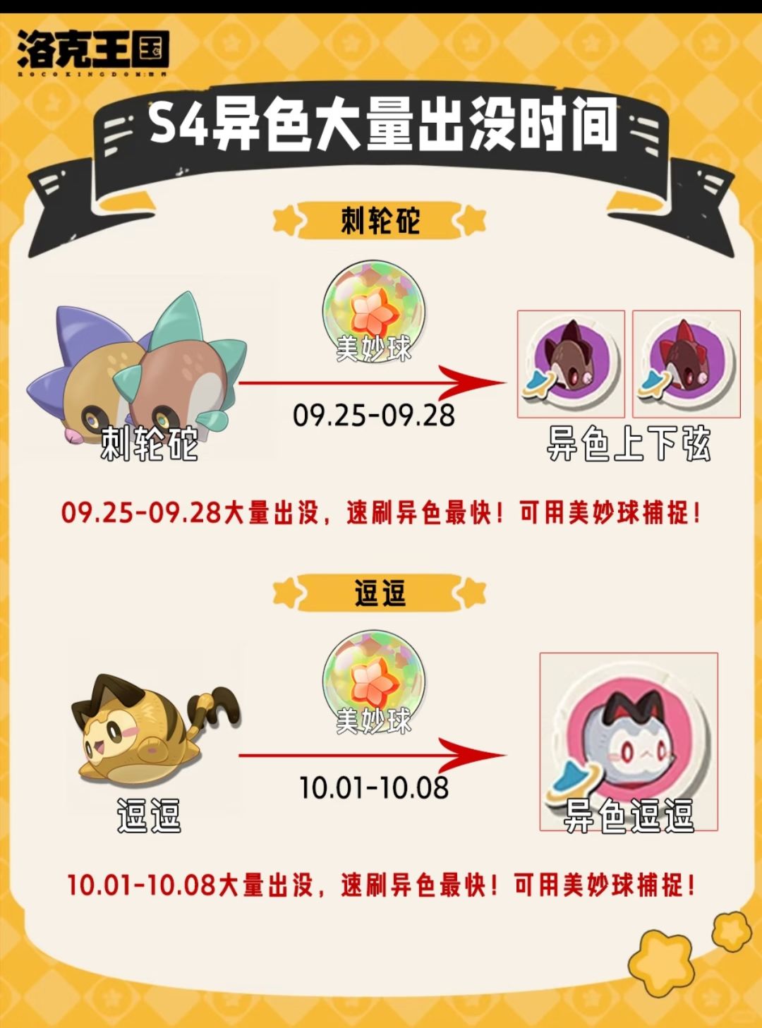 S4赛季速刷异色时间表!抓异色效率直接拉满 3