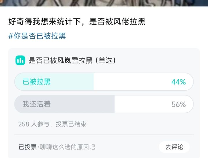 据不完全统计,约113人被拉黑截图