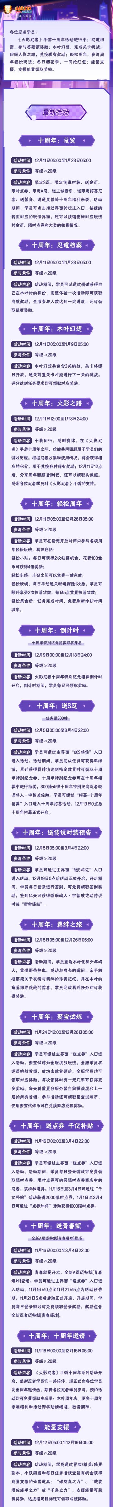 【本周公告】十周年活动进行中，回顾火影之路兑换稀有奖励！