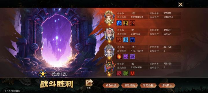 120难度通过截图
