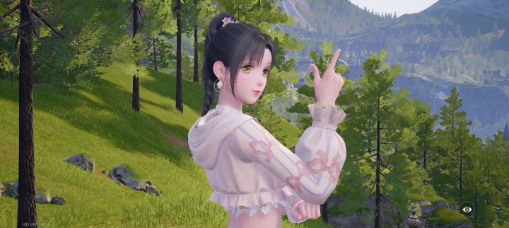 带着女儿到处拍照截图