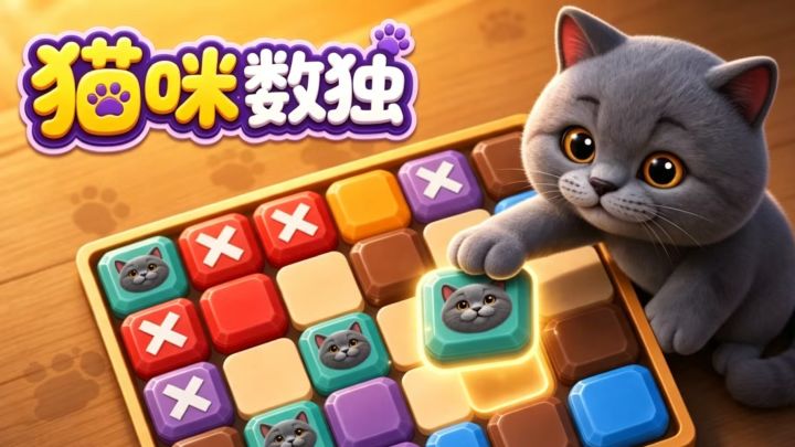 《猫咪数独》超解压的休闲小游戏，点开就停不下来截图