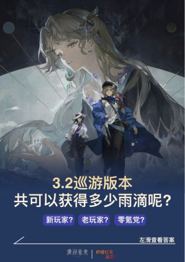 3.2巡游版本共可以获得多少雨滴呢