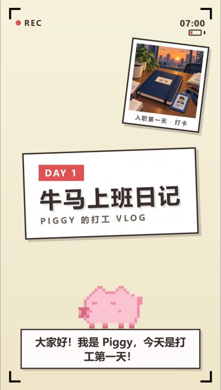 小猪Piggy穿越到牛马上班日记截图