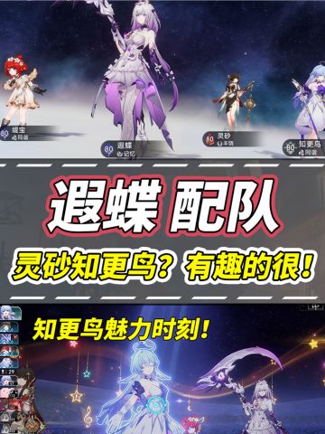 【V3.2攻略】遐蝶配队攻略！群奶灵砂知更鸟