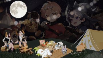 投稿二创麦芬厘普中秋壁纸