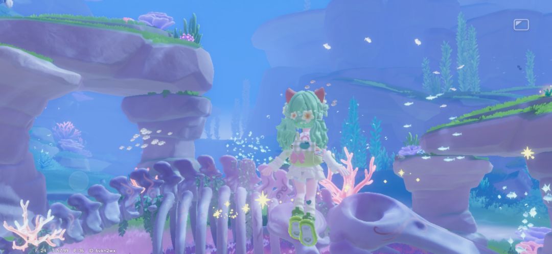 海底这里好美，感觉鱼群都在闪闪发光耶 4