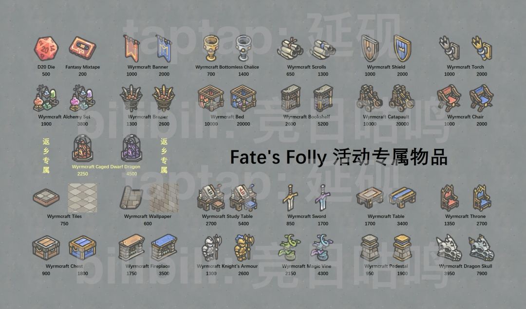 奇幻庆典活动物品与parsnap全图鉴 2