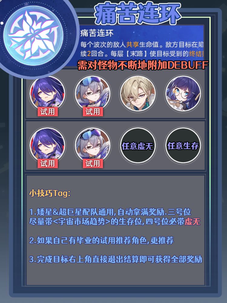【V2.3攻略】星芒烁变试用角色拿满奖励 3