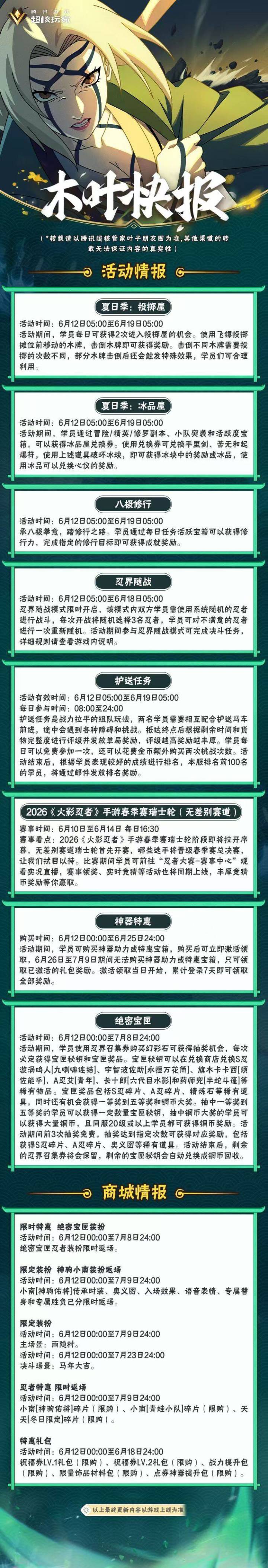 【木叶快报】6月10号截图