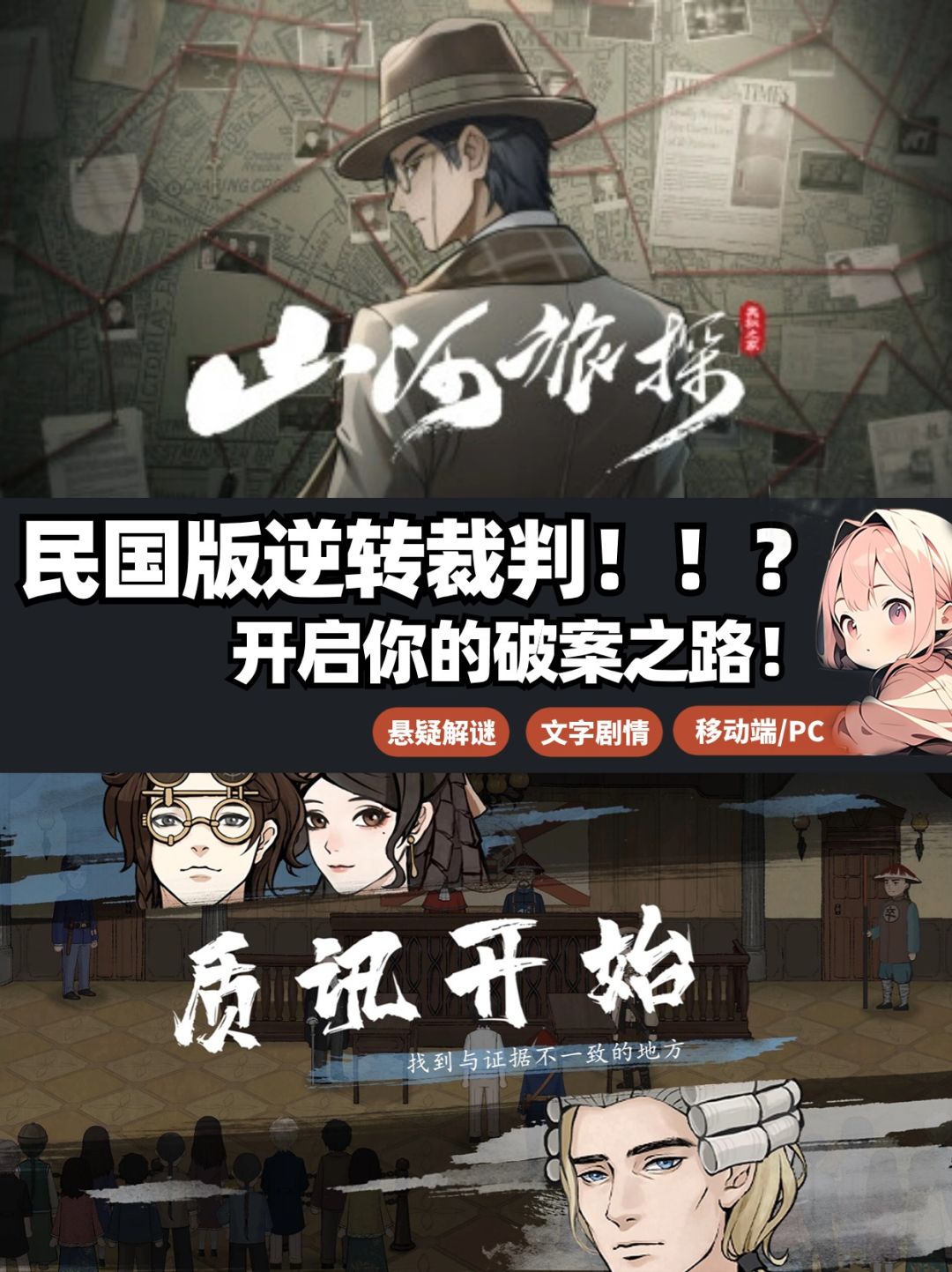 民国版逆转裁判!?民国风云下的破案奇谭。 1