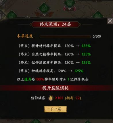 关于终末升级的滴露问题 3