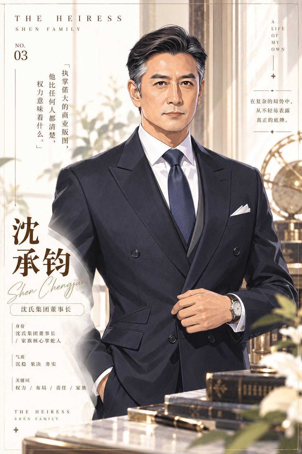THE HEIRESS | 沈家人物角色形象公开 4