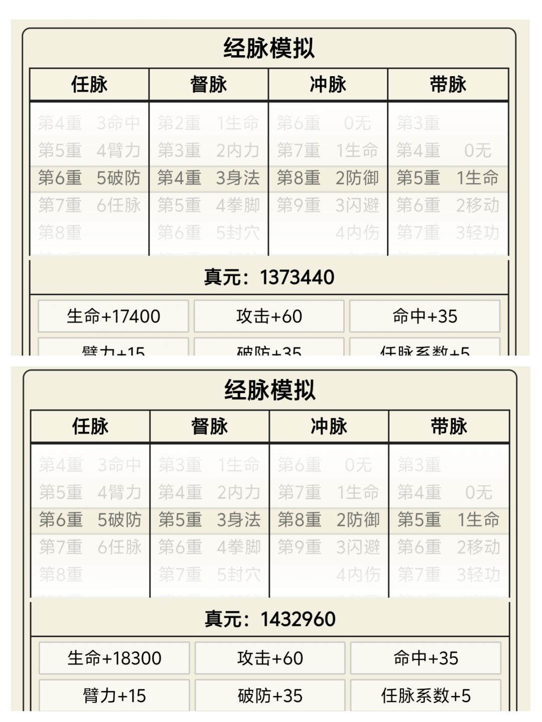 佬们,138和143这两个脉差别大嘛 1