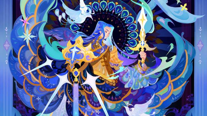【角色曲绘】风帷剑客-瑟恩「风起剑至」 公开!截图