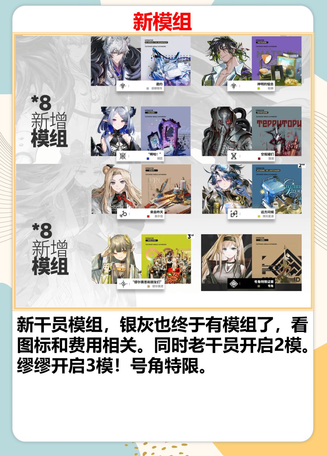 明日方舟塔露拉实装,卫戍协议常驻,送6星 12