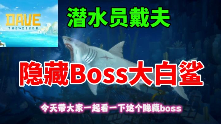 【潜水员戴夫】隐藏Boss大白鲨⚡最难Boss之一截图