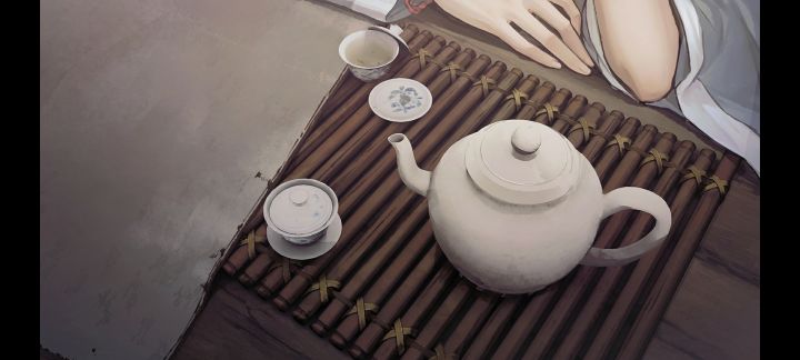 和长大的满穗在小船上品茶截图