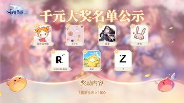 中奖公示丨千元大奖来啦！