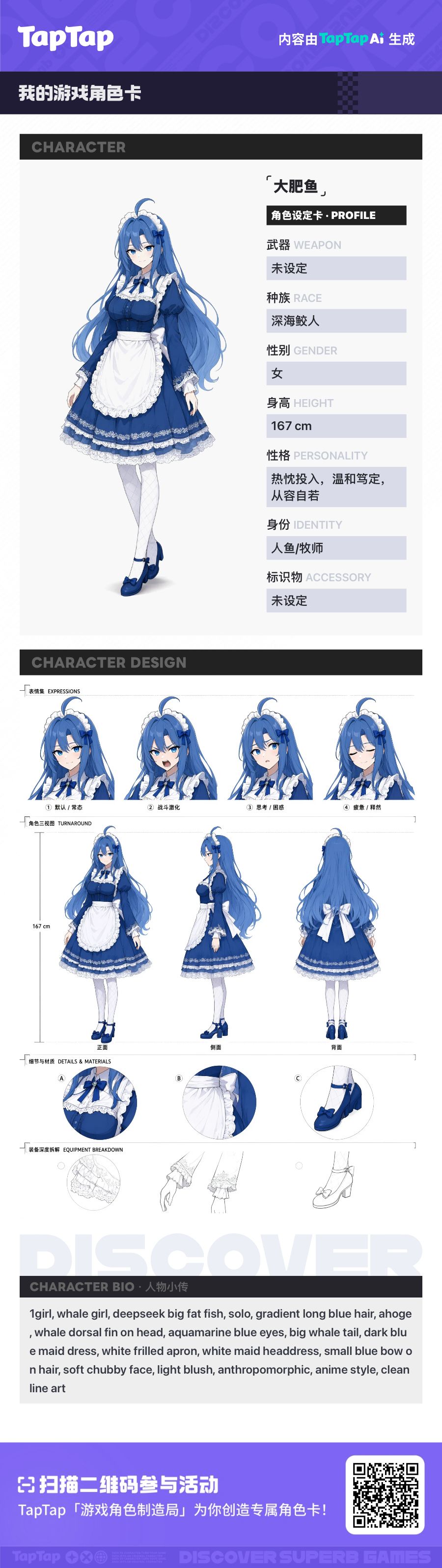 牧师大肥鱼 · 我的角色设定卡 1