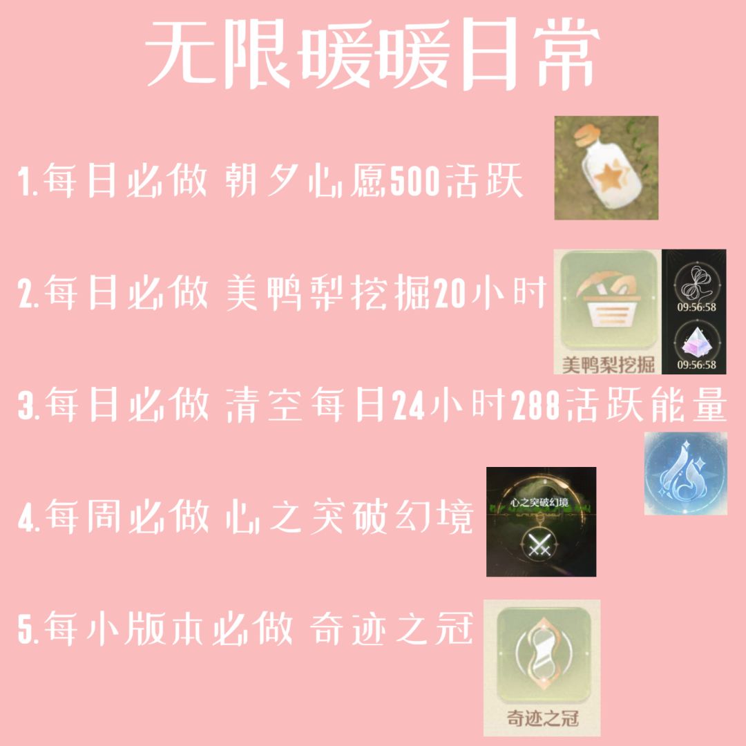 全网最全无限暖暖日常攻略!(据肝度调整) 2